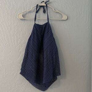 Kona Sol Navy Halter Swim Top